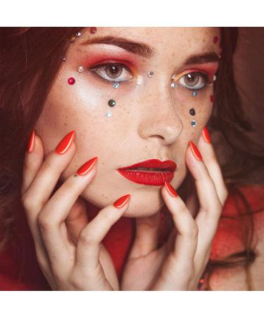 864 Short Almond Press on False Nails - Glossy Full Cover Colorful Artificial Nails for Nail Art Salon - Buy Online on GoSupps.com