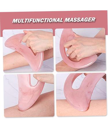 Premium Guasha Tool for Body Massage - Bows-Shaped Smooth Harz Stone with Rounded Handle for Pain Relief & Muscle Relaxation - Buy Online on GoSupps.com