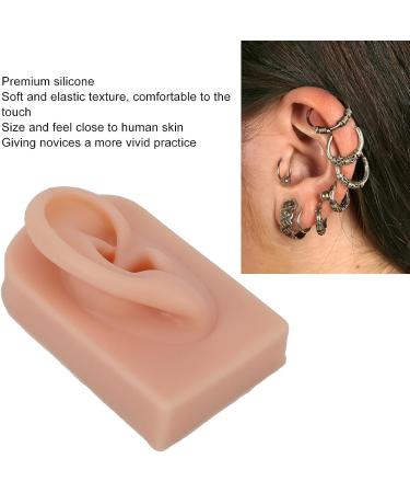 Flexible Soft Fake Human Ear Model for Earrings Display and Acupuncture Training - Dark Complexion - Buy Online on GoSupps.com