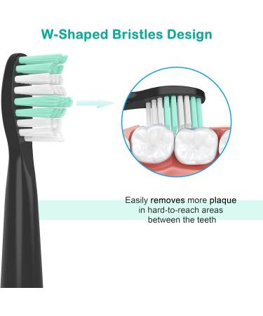 Relax Artist Replacement Heads for Fairywill Electric Toothbrush - 8 Pack Green - Compatible with FW-507/508/551/515/917/959/2011 FW-D1/D3/D7/D8 - Buy Online on GoSupps.com