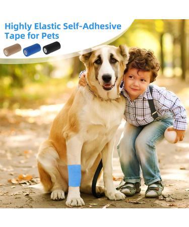 Gothicbride 12 Roll Self-Adhesive Bandage - 10cm x 4.5m Elastic Fleece Wrap - Ideal for Injury Support & Compression - Buy Online on GoSupps.com