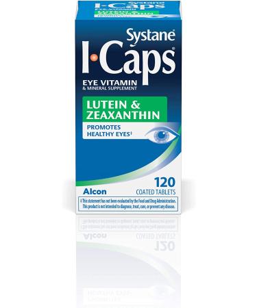 Systane ICaps Lutein & Zeaxanthin Eye Vitamin 120 Coated Tablets - 1 Pack - Buy Online on GoSupps.com