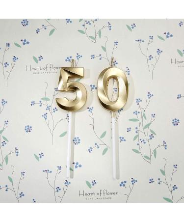 Bailym 50th Birthday Gold Number 50 Cake Topper - Party Decoration - Buy Online on GoSupps.com