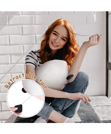 Mewaii 16'' Soft Panda Plush Pillow - Fluffy Stuffed Animal Toy for Adults & Kids | White Panda 16in/40cm - Buy Online on GoSupps.com