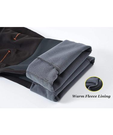 GMTTFOUR Men's Waterproof Snow Ski Hiking Pants - Fleece Lined, Reinforced Knees, Zipper Pocket - Grey01 Large - Buy Online on GoSupps.com