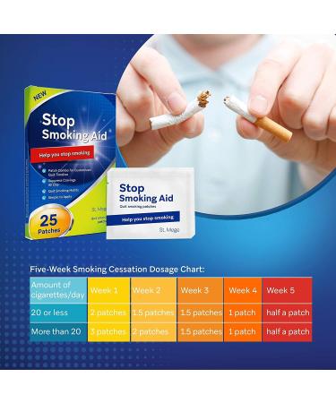 Stop Smoking Patch Step 1 - 25 Patches for Easy & Effective Anti-Smoking Relief - Buy Online on GoSupps.com