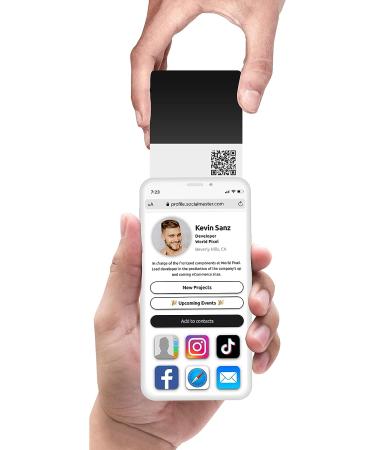 Metal NFC Digital Business Card - Instant Contact & Social Media Sharing - iOS & Android Compatible (Spacecraft) - Buy Online on GoSupps.com