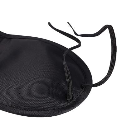 Black Eye Cover for Restful Sleep and Str - Traveling - Eye Mask Eye Shade Nap Cover Travel Office Sleeping Rest Aid Cover Blindfold Eye Patch - Buy Online on GoSupps.com