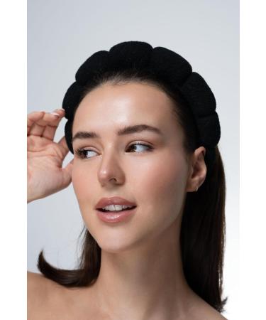 Brushworks Black Cloud Beauty Headband - Soft & Stylish Hair Wrap - Buy Online on GoSupps.com
