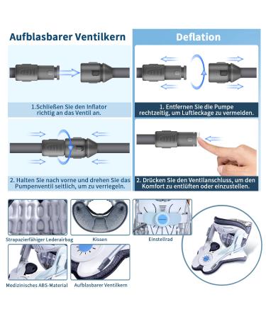 Hold Sound Neck Pull Device - Adjustable Neck Traction with 3 Power Levels & 8 Airbag Support for Pain Relief & Stretching - International Shipping Available - Buy Online on GoSupps.com