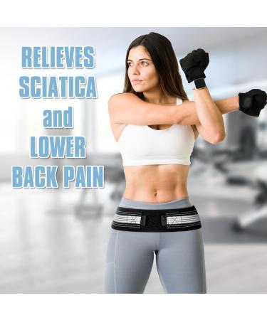 SI Belt for Women & Men - Sacroiliac Pain Relief for Sciatic Pelvic & Lower Back | Regular Size (Hip 32-47 inch - Buy Online on GoSupps.com