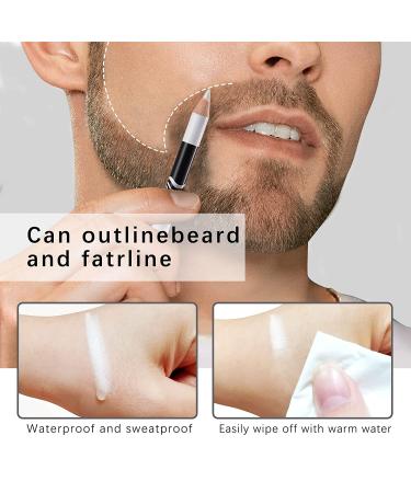 NewBang 12PCS Barber Pencil Hairline & Beard Outliner Pencils with Sharpener - White | Men and Women's Hairline & Beard Shaping Pencils - Buy Online on GoSupps.com