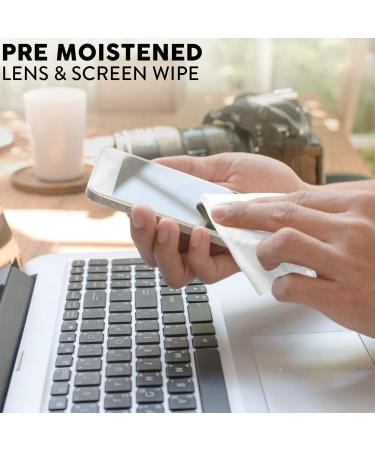 300 Pre-Moistened Lens Wipes for Cameras Laptops Phones & Eyeglasses - Ideal Screen Cleaner for All Devices - Buy Online on GoSupps.com