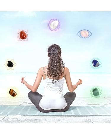 7pcs Natural Stones Set for Beginners - Healing Crystals & Gemstones for Chakra Balancing, Stress Relief, and Yoga - Reiki Puff Pocket Palm Stones for Home Decoration - Buy Online on GoSupps.com