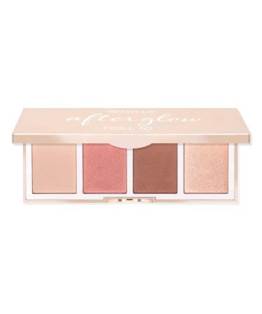 Doll 10 Refocus AfterGlow Palette - Highlighter Bronzer & Blush Contour Pressed Powder Set