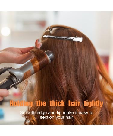 24 Pcs Duck Bill Hair Clips - Metal Alligator Curl Clips for Women Styling Sectioning - BetyBedy 3.5 Inches Hair Pins for Hair Coloring & Thick Hair Roller (Silver) - Buy Online on GoSupps.com