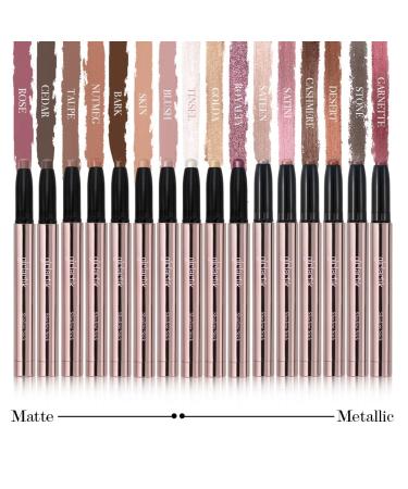 Girlactik Creamy Eyeshadow Stick - Long Lasting Water-Resistant Eye Makeup in Rose - Shimmer & Matte Colors - Includes Sharpener - 2g - Buy Online on GoSupps.com