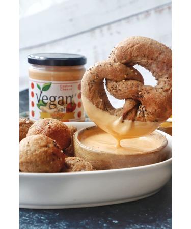 VEGAN VALLEY Cashew Nacho Cheeze Sauce 14.5 oz - Gluten-Free Dairy-Free Plant-Based - Tangy Vegan Nacho Dip & Pasta Sauce - Buy Online on GoSupps.com