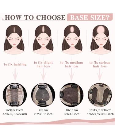 Silk-co Clip in Crown Hair Toppers For Thinning Hair Women Real Hair Topper With Fringe 150% Demsity Human Hair Extensions 18inch #24 Natural Blonde 18 Inch #24 Natural Blonde - Buy Online on GoSupps.com