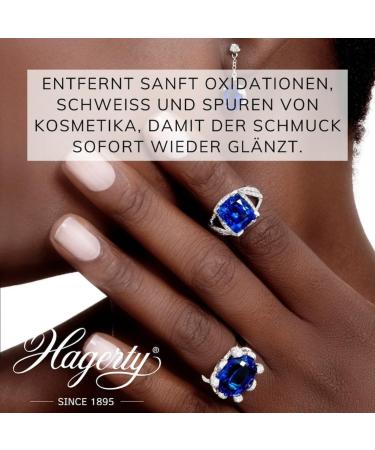 Hagerty Fashion Clean Jewelry Immersion Bath for Costume Jewellery 170ml Suitable for Silver Zirconium Crystal and Glass I Effective Cleaner with Immediate Effect I Basket - Buy Online on GoSupps.com