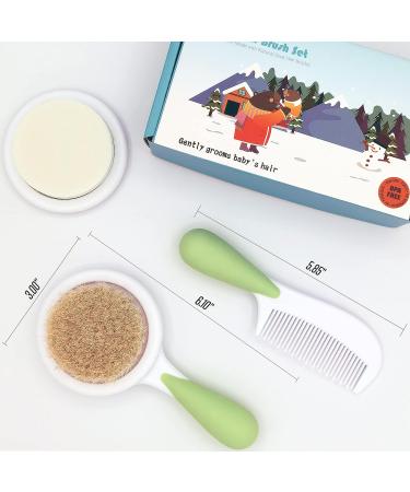Baby Hair-Brush and Comb Set with Soft Brush, Bath Sponge, and Comb | Ideal for Newborns and Toddlers by BRADYS HOUSE - Buy Online on GoSupps.com