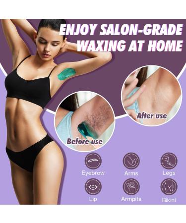 Luxspire Waxing Kit for Women - Digital Wax Warmer with Silicone Pot | 4 Pack Hard Wax Beads & Applicator | Home Self Waxing Kit for Body, Eyebrow, Bikini - Buy Online on GoSupps.com