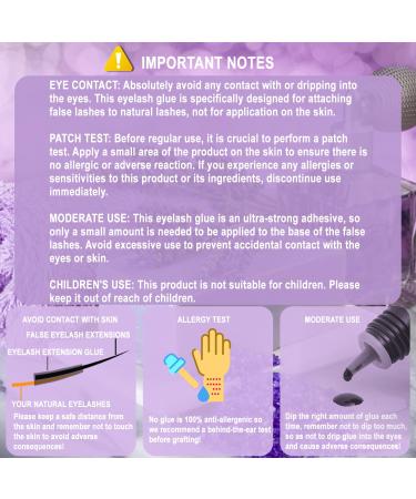 Youngfocus Sensitive Eyelash Extension Glue | No Fume 6-7 Weeks Retention Extra Strong 6ml for Sensitive Eyes - Buy Online on GoSupps.com