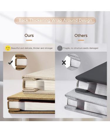 Popotop Large Self-Adhesive Photo Album 13x12.6 - 40 Pages Scrapbook for Family, Baby, Wedding - Dark Khaki - Buy Online on GoSupps.com