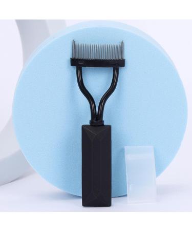 Women Eyelash Comb Curler with Dense Metal Teeth Stainless Steel Lash Separator Set Portable Manual Eye Lashes Curling Tool for Girls Easy-to-clean Black 1pc 1pc Black - Buy Online on GoSupps.com