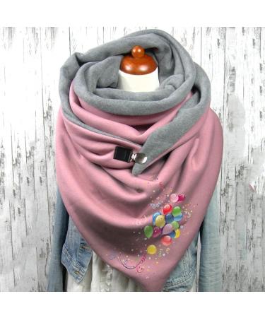 Elegant Women's Triangular Scarf - Versatile Cape & Button Warm Scarf | International Shipping - Buy Online on GoSupps.com