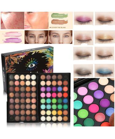 FILFEEL 80 Colors Eyeshadow Palette - Professional Pearl Matte Eye Shadow Set - Buy Online on GoSupps.com