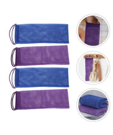 Beaupretty 4pcs Long Exfoliating Back Scrubbing Towel Set - Back Bathing & Shower Towels for Ultimate Skin Care - Buy Online on GoSupps.com