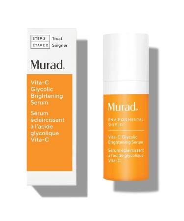 Murad Environmental Shield Vita-C Glycolic Brightening Serum - Vitamin C Face Serum - Gold Stabilized Vitamin C Serum for Face with Glycolic Acid - Skin Brightening Serum for Face 0.33 Fl Oz
