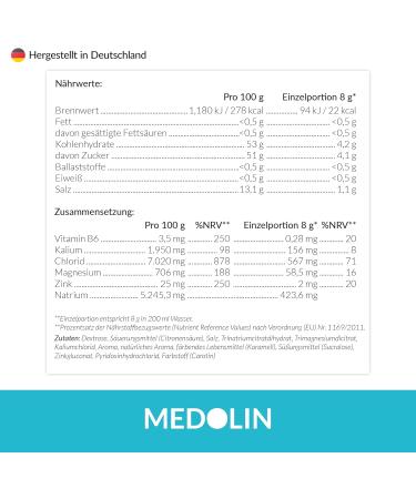 Medolin Electrolyte Powder - Premium Vegan & Gluten-Free 20 Sticks | Improve Water Balance & Enjoy Delicious Orange Flavor - Buy Online on GoSupps.com