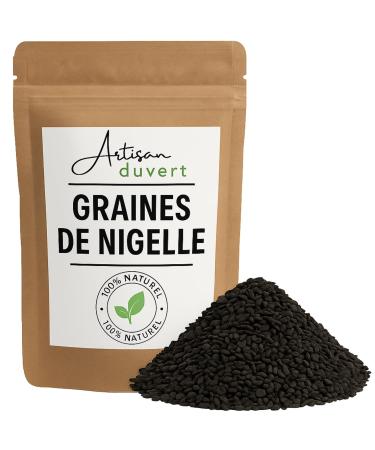 Graines de Nigelle 100g Graines Noires Naturelles pour Cuisine Pains et Saupoudrage Pures et Aromatiques L Artisan du Vert