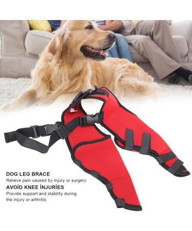 Premium Canine Recovery Knee Support Comfortable Leg Brace for Dogs in Red Medium Ideal for Post Surgery & Injury Protection (S) S Red - Buy Online on GoSupps.com