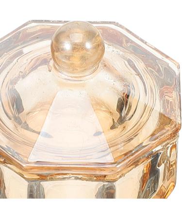 Ipetboom Glass Nail Art Dappen Dish Nail Liquid Powder Bowl Monomer Holder with Lid for Manicure Nail Art Tools - Buy Online on GoSupps.com