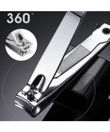 Professional Stainless Steel Nail Clipper Set - 3 Pieces with Gift Box for Men & Children - Perfect Fingernail & Toenail Care - Buy Online on GoSupps.com