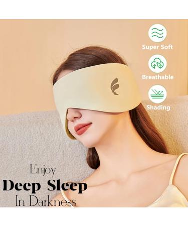 Soft Double-Sided Sleep Mask | Oversized Light Blocking Eye Cover for Travel & Naps | Adjustable Green Blindfold for Men & Women - Buy Online on GoSupps.com