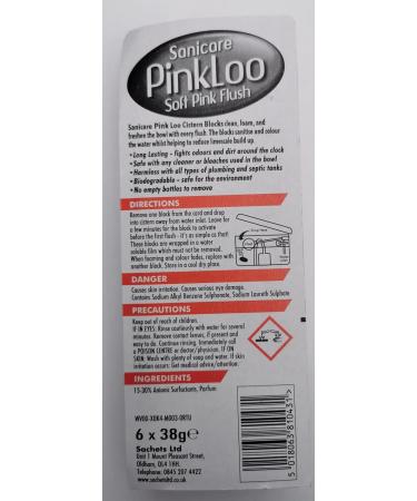 Sanicare Pink Toilet Cistern Blocks 12 Pack 38g Toilet Bowl Cleaner Long Lasting Fragrance Prevents Limescale Lasts 3 Weeks - Buy Online on GoSupps.com