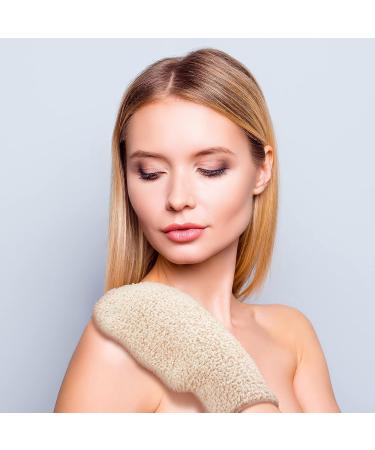 4-Piece Exfoliating Bath Shower Mitt Set - Deep Exfoliation Scrubbing Glove - Buy Online on GoSupps.com