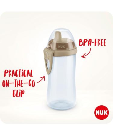 NUK Kiddy Cup Toddler Cup 300ml | Leak-Proof Spout | Clip & Protective Cap | BPA-Free | Pink Safari - Buy Online on GoSupps.com