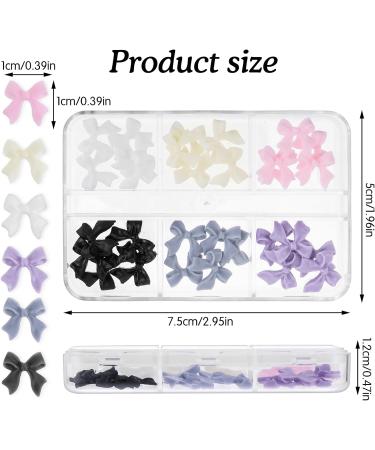 30 Pcs 3D Bow Nail Charms Colorful Bow Charms for Nails Bowknot Nail Decorations Cute Nail Art Accessories White Bow Nail Charms for Acrylic Flatback Nail Art Design Resin Bow Nail Rhinestones Crafts - Buy Online on GoSupps.com