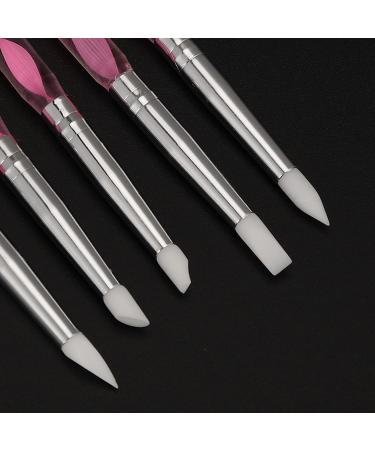 DIY Nail Art Dotting Pen Acrylic Handle Soft Dual Ended Manicure Dotting Pen Non Corrosive for Home for Nail Salon(pink) - Buy Online on GoSupps.com