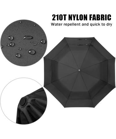 G4Free 62 Inch Portable Golf Umbrella - Large Double Canopy Vented, Windproof, Waterproof - Automatic Open Stick Umbrella for Men Women - Black - Buy Online on GoSupps.com