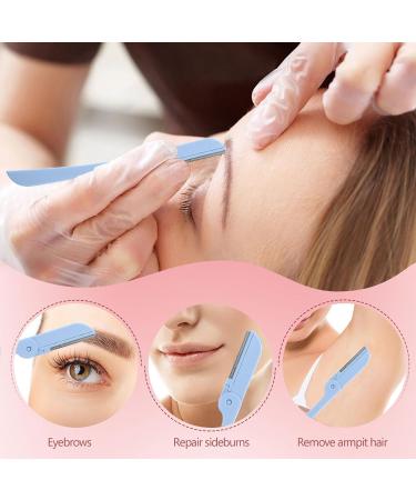 VICASKY Lot de 10 Tondeuses Sourcils Pliables en Acier Inoxydable Bleu Rasoirs Sourcils Portables et Pr cis pour Femmes Taille Compact pour Voyage et Entretien Quotidien - Buy Online on GoSupps.com