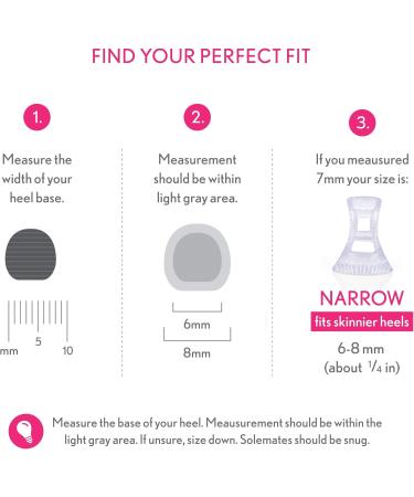 Solemates Heel Protector - Clear Narrow High Heel Stoppers for Women | International Shipping Available - Buy Online on GoSupps.com