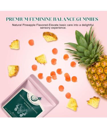 KLKIT Premium Feminine Balance Gummies Hawaiian Pineapple Gummies for Women pH Vegan Gluten Free Probiotic Formula 60 Gummies-30 Servings - Buy Online on GoSupps.com