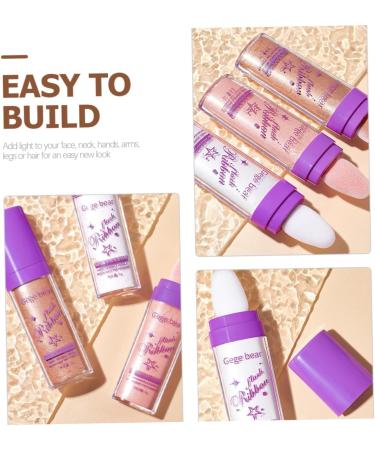 DRESSOOS 3pcs Highlight Pat Powder Arm Highlighter Highlight Patting Powder Makeup Highlighter Patting Glitter Highlighter Powder Women Body Highlighter Body Glitter - Buy Online on GoSupps.com