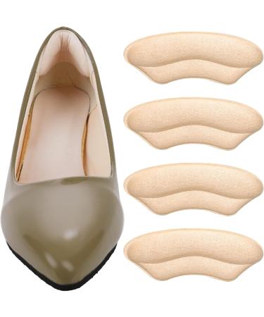Molain Heel Cushion Inserts - Bladder Prevention Pillows for Large Shoes | 2 Pairs Suede High Insole Pads for Men & Women (Beige) - Ultimate Back Foot Protection & Comfort - Buy Online on GoSupps.com